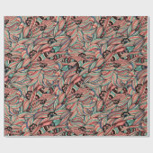 カラフル抽象芸術 ラッピングペーパー (フラット)