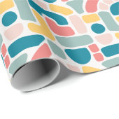 カラフル抽象芸術 ラッピングペーパー (ロールコーナー)