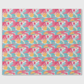 カラフル抽象芸術 ラッピングペーパー (フラット)