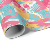 カラフル抽象芸術 ラッピングペーパー (ロールコーナー)