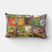 カラフル抽象芸術 ランバークッション (裏面)