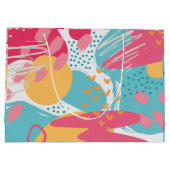 カラフル抽象芸術 ラージペーパーバッグ (裏面)