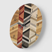 カラフル抽象芸術 ラージ壁時計 (傾斜)