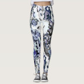 カラフル抽象芸術 レギンス (正面)