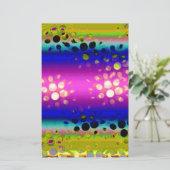 カラフル抽象芸術 便箋 (スタンド正面)