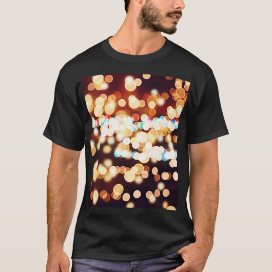カラフル抽象芸術《写真》ぼけ味テクスチャ Tシャツ (正面)