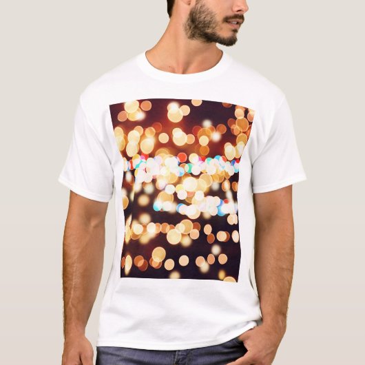 カラフル抽象芸術《写真》ぼけ味テクスチャ Tシャツ (正面)