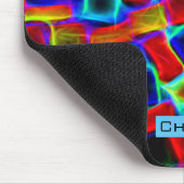 カラフル抽象芸術《写真》ぼけ味ブパーソナライズされたロック マウスパッド (コーナー)