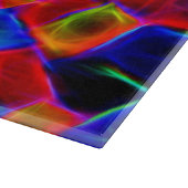 カラフル抽象芸術《写真》ぼけ味ブロックパターン カッティングボード (角)