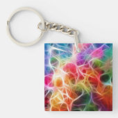カラフル抽象芸術《写真》ぼけ味照明電力 キーホルダー (正面)