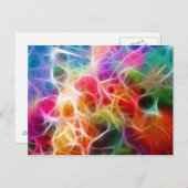 カラフル抽象芸術《写真》ぼけ味照明電力 ポストカード (正面/裏面)