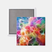 カラフル抽象芸術《写真》ぼけ味照明電力 マグネット (正面/裏面)