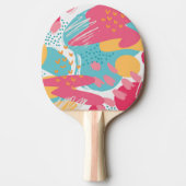 カラフル抽象芸術 卓球ラケット (正面)