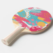 カラフル抽象芸術 卓球ラケット (正面アングル)