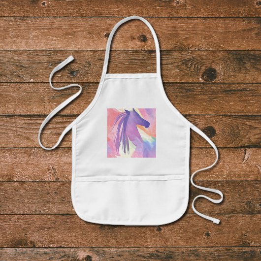 カラフル抽象芸術 子供用エプロン