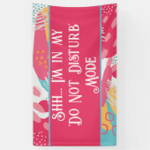 カラフル抽象芸術 – 応答不可モード 横断幕 (縦)