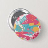 カラフル抽象芸術 缶バッジ (正面&裏面)