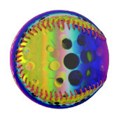 カラフル抽象芸術 野球ボール (正面左)