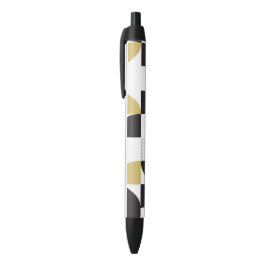 カラフル抽象芸術 黒ボールペン