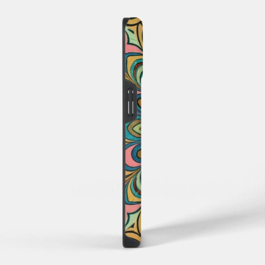 カラフル抽象芸術 iPhoneケース (右側面)