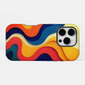 カラフル抽象芸術 iPhoneケース (裏面横)
