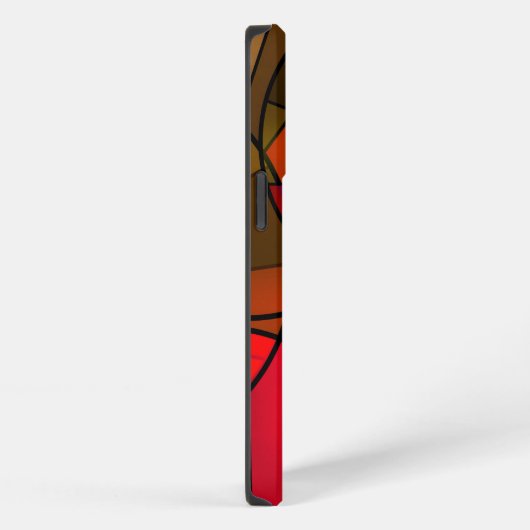 カラフル抽象芸術 iPhoneケース (右側面)