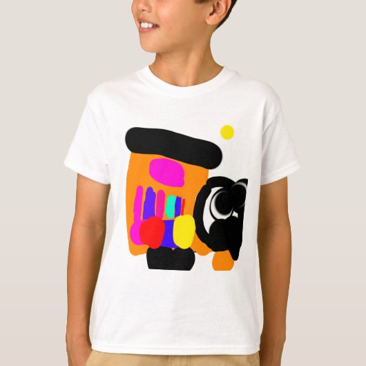 カラフル抽象芸術 Tシャツ (正面)