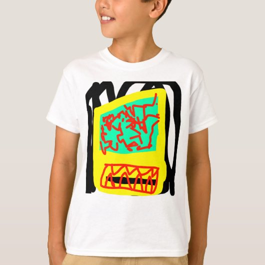 カラフル抽象芸術 Tシャツ (正面)