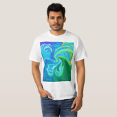 カラフル抽象芸術 Tシャツ (正面フル)