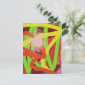 カラフル抽象芸術art 42882 ポストカード (スタンド正面)