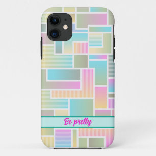 カラフル抽象芸術iPhoneケースをブロック iPhone 11 ケース