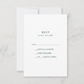 カラフル抽象芸術RSVPカード 出欠カード (正面)