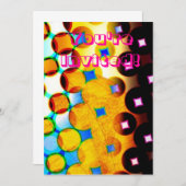 カラフル招待状 招待状 (正面/裏面)