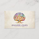 カラフル救済手の木 名刺 (正面)