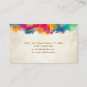 カラフル救済手の木 名刺 (裏面)