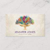 カラフル救済手の木 名刺 (正面)