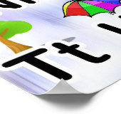 カラフル教室ABCアルファベットポスター ポスター (角)