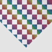 カラフル数々のダイヤモンドハーレキン市松模様に 薄葉紙 (詳細)