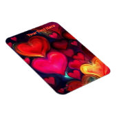 カラフル数々のハート マグネット (右側)