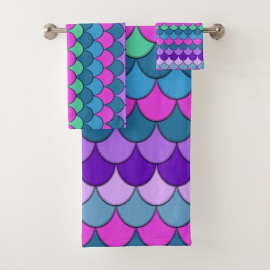 カラフル数々の人魚 バスタオルセット (インサイチュ)