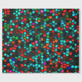 カラフル数々の模様  ラッピングペーパー (フラット)