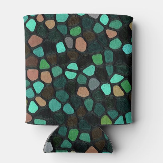 カラフル数々の模様 缶クーラー (裏面)