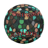 カラフル数々の模様 野球ボール (裏面)