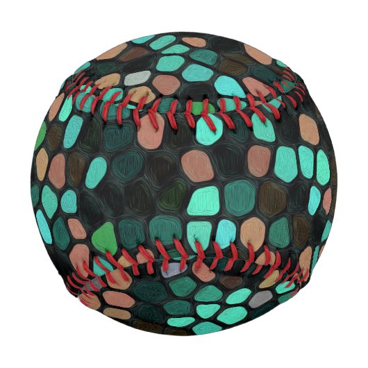 カラフル数々の模様 野球ボール (正面)