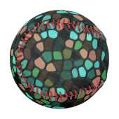 カラフル数々の模様 野球ボール (正面左)