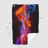カラフル数々の炎 ゴルフタオル (インサイチュ)