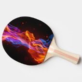 カラフル数々の炎 卓球ラケット (横)