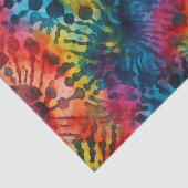 カラフル数々の絞り染め 薄葉紙 (詳細)