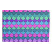 カラフル数々の色の人魚 枕カバー (裏面)