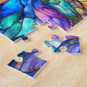 カラフル数々の色抽象芸術75ツイスト ジグソーパズル (側面)